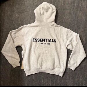 Men Essentials Light oatmeal Hoodie